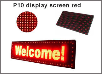CHINA 5V P10 Modulo de panel LED Iluminación pantalla roja Semioutdoor 320 * 160 señalización publicitaria proveedor