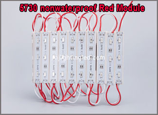 CHINA Prenda impermeable llevada SMD LED del rojo 5730 DC12V del módulo 3 LED para hacer excursionismo la ventana de exhibición del tablero de publicidad proveedor