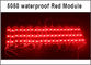 12V LED 5050 luz llevada roja de la prenda impermeable del módulo de 3 LED para la muestra trasera de la iluminación proveedor